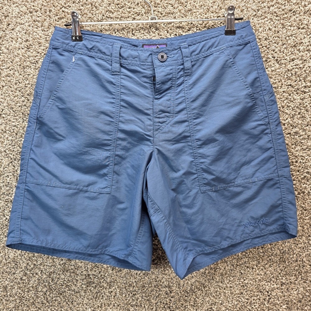Patagonia Nylon Mens Sz 30 Blue Lightweight Shorts 8" Inseam